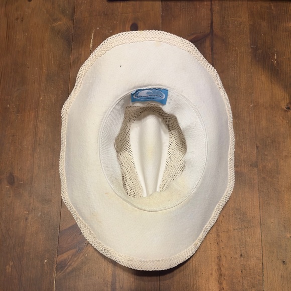 Hawaiian Headwear Straw Sunhat W/ Green Scarf Headband - Picture 4 of 7